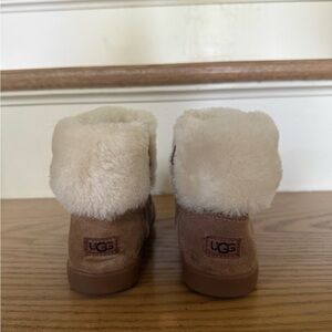 UGG Brown and Cream Shearling Boots